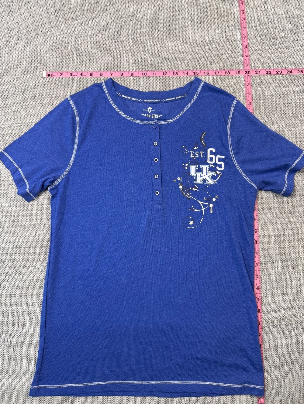 Emerson Street UK Team T-Shirt Women XL Blue Casual